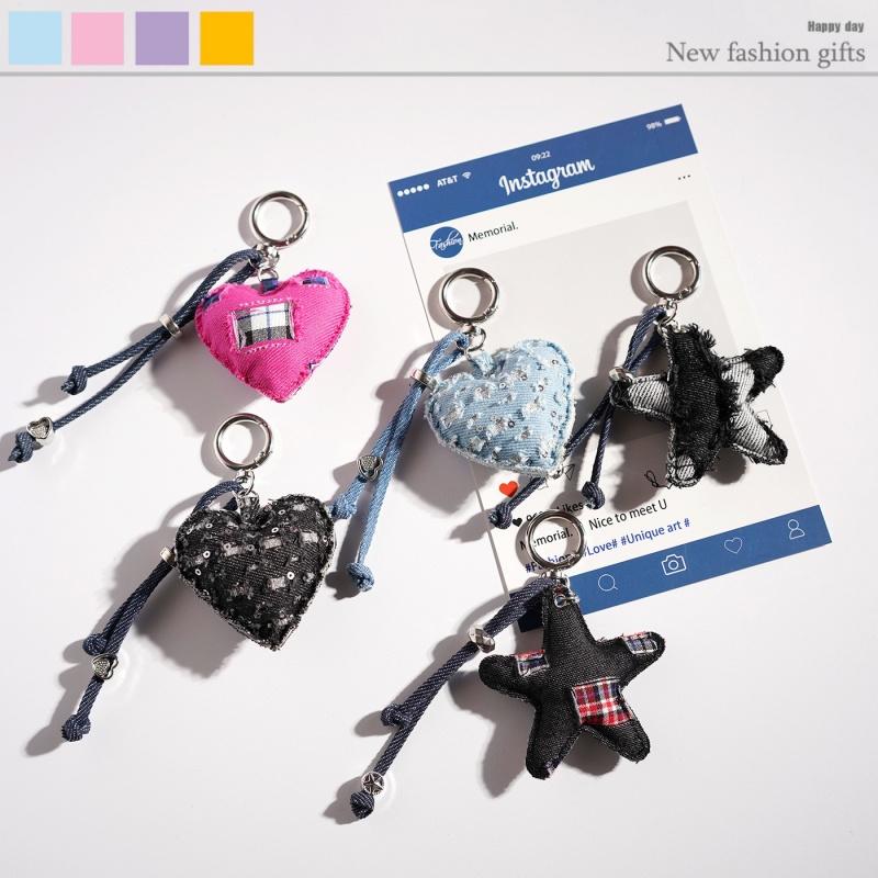Cowboy Denim Fall Bag Charms- Decor with Cowboy for Purse Backpack DIY Accessories Bag Charm