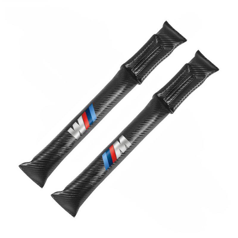 SCKS3 Leather Car Seat Gap Filler Seat Gap Leak Proof Strip For BMW Performance F30 F10 E90 E46 E60 E70 E39 E36 E87 X7 E92 E91 Sticker