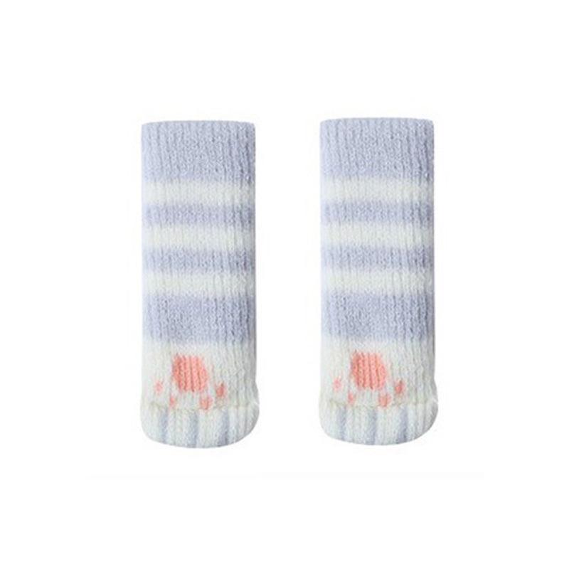 4pcs Fabric Elastic Non-Slip Noise Reduction Furniture Protectors Covers Floor Protection Pads Table Legs Socks Chair Foot Cover