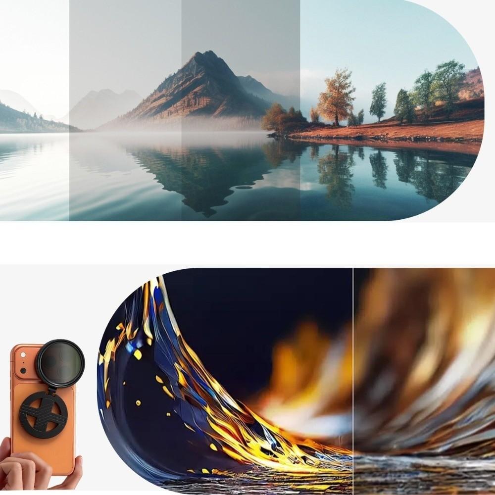 52mm 67mm Magnetic ND Filter Adjustable ND2-400 Phone ND Filter Kit Camera Lens Clip For Vlog