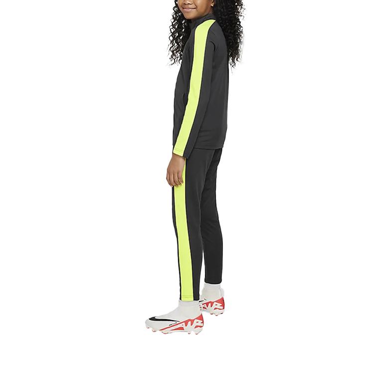 Nike Dri-Fit Academy 23 Bequemer Weicher Atmungsaktiver Lässiger Sportanzug Kinder Sportanzug Kohleschwarz Fluoreszierend-Gelb DX5480-061