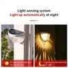 1 Pc Solar Powered LED Wall Lamp Lights Stairway Garden Landscape Warm/White/Multicolored Light Waterproof Decorative Lamp