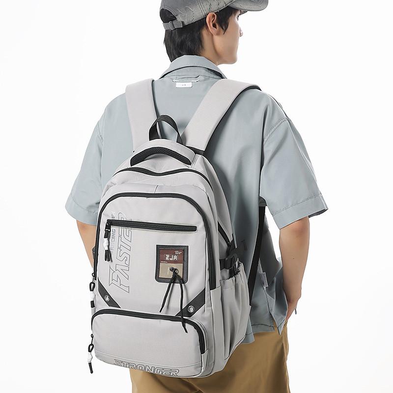 Capacity Large Simple Backpack With Letter Print Designs For High School Student