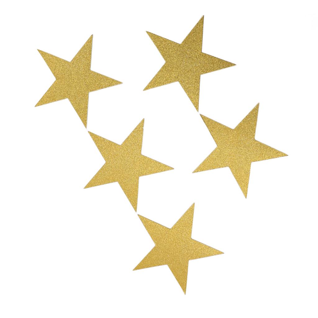 50 SZT. Brokatowe Wycinanki Papierowe w Kształcie Gwiazd Dwustronne Wycinanki Dekoracyjne Gwiazdy Papierowa Dekoracja Ścienna na Tablicę Korkową, do Sali Lekcyjnej