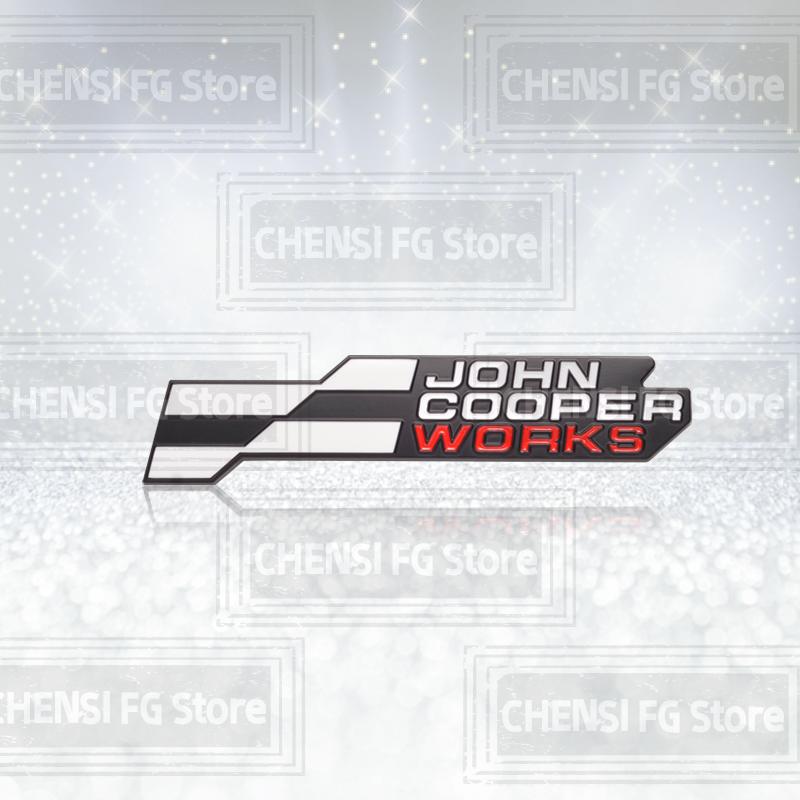 3D Metal Alloy NEW JCW Front Grille Badge For Cooper S R59 R60 R56 R58 F56 Countryman Clubman Car Rear Trunk Emblem Sticker