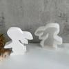 Easter Rabbit Flowerpot Vase Mold Hydroponic Plant Stand Silicone Mould Plaster Concrete Test Tube Flower Pots Molds Home