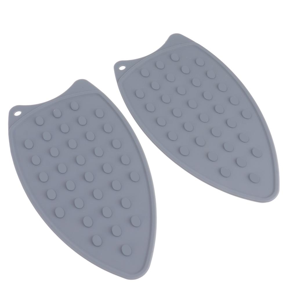 2 ks Silikonová podložka pod žehličku Odolná Nárazuvzdorná Žáruvzdorná Podložka pod žehličku pro žehlicí prkna Žehličky Šedá