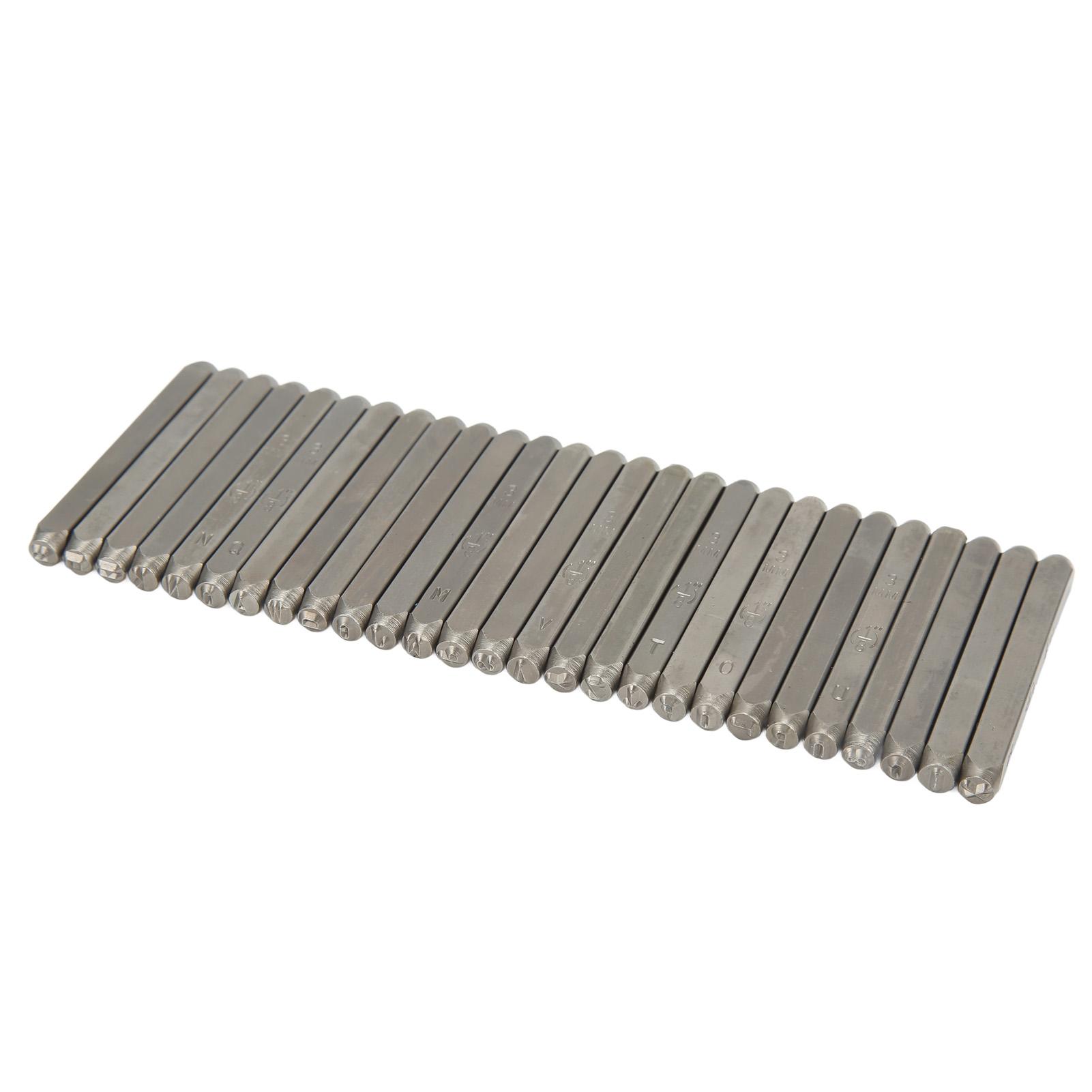 27 Pcs Metal Stamps High Carbon Steel Metal Letter Punch Stamps Set for Jewelry Leather with Storage Box