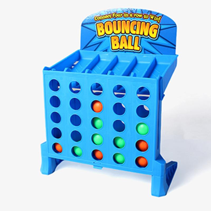 Board Games Bounce Balls Shots Educational Connect 4 Game Bouncing Linking Shots Toy Parent-child