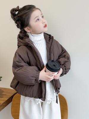 Girls' 2025 Fashionable Autumn & Winter Cotton Jacket
