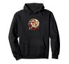 Noël Chat Roux Chapeau de Père Noël Illustration Art Nouveau Sweat à Capuche