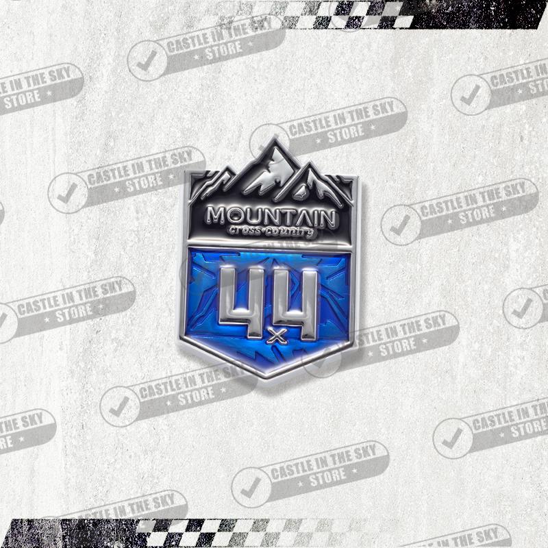 1Pc 3D Car Sticker 4x4 Mountain Front Grille Badge Metal Decal Emblem For Wrangler Grand Cherokee Compass Silverado Accessories