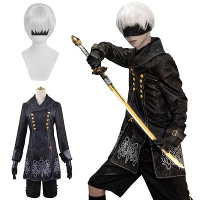 Disfraz de Cosplay YoRHa Tipo S 9 con de Adulto para Actuaciones Culturales y de Escenario Cosplay Tipo S 9 con Talla [Excelente Calidad] No. Peluca, 9S, Nier