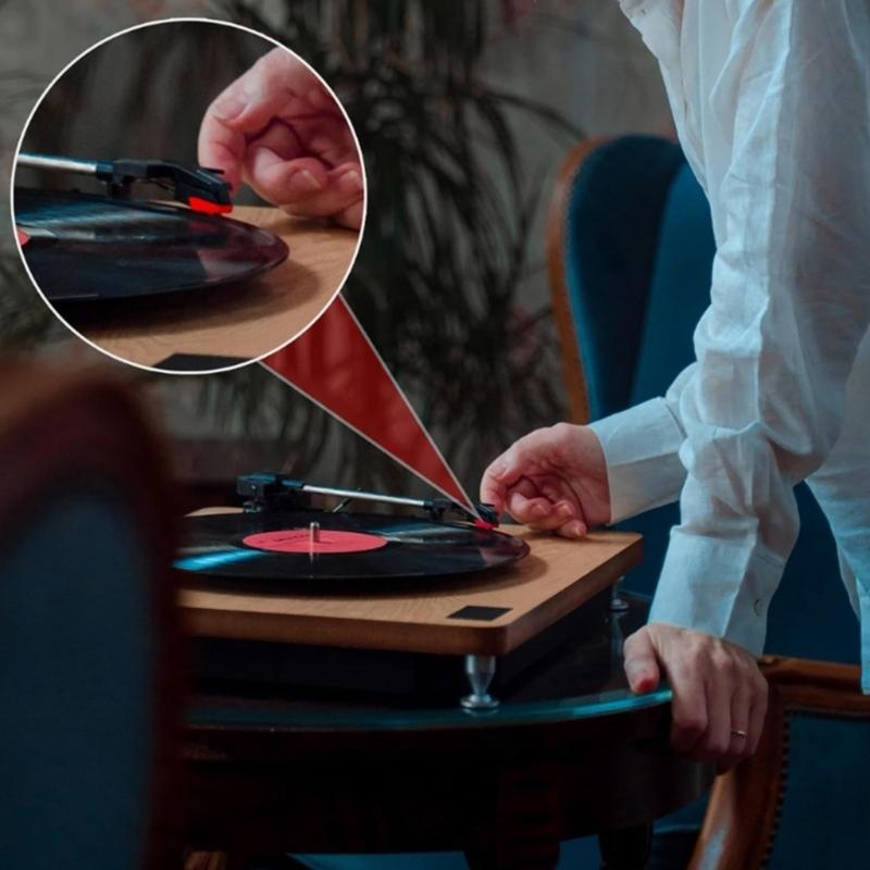 Diamond Tip Record Player Needle Cleaning Brush Phonograph Part Needle Replacement Plastic Texture for Record Players