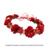 Flower Wreath Headbands Flower Crown Bride Hairband Fashionable Hair Accessories for Holiday Festivals and Parties