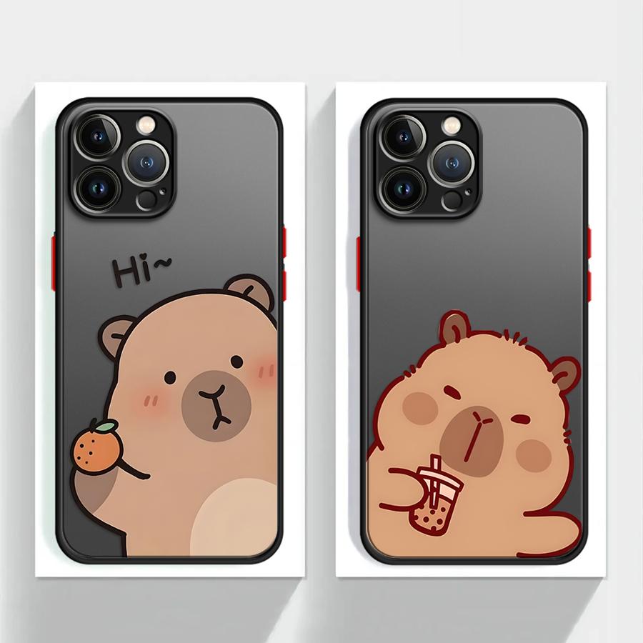 Cute Guinea Pig Funda Back Phone Cover Case for iPhone 17 Pro Max 16 Plus 13 Mini Air 7 8 SE 15 11 14 12 XS XR