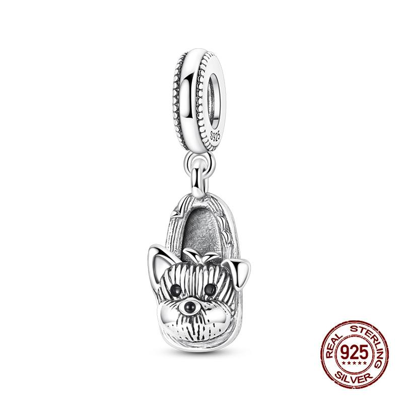 Original 925 Silver Charms Beads Winter Snowflake Snowman Igloo Penguin Pendants Fit Bracelet Charms Women Jewelry Gift
