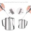 Electric Stainless Steel Bubbler Milk Mixer Single Double Layer Eggs Beater