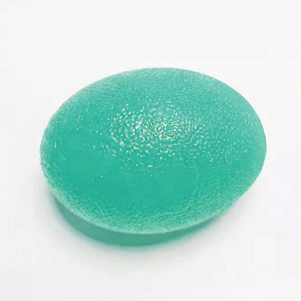 Hand Grip Strengthener Ball Silicone Finger Exerciser Strengthening Squeezer Ball for Stress Tension Relief Green