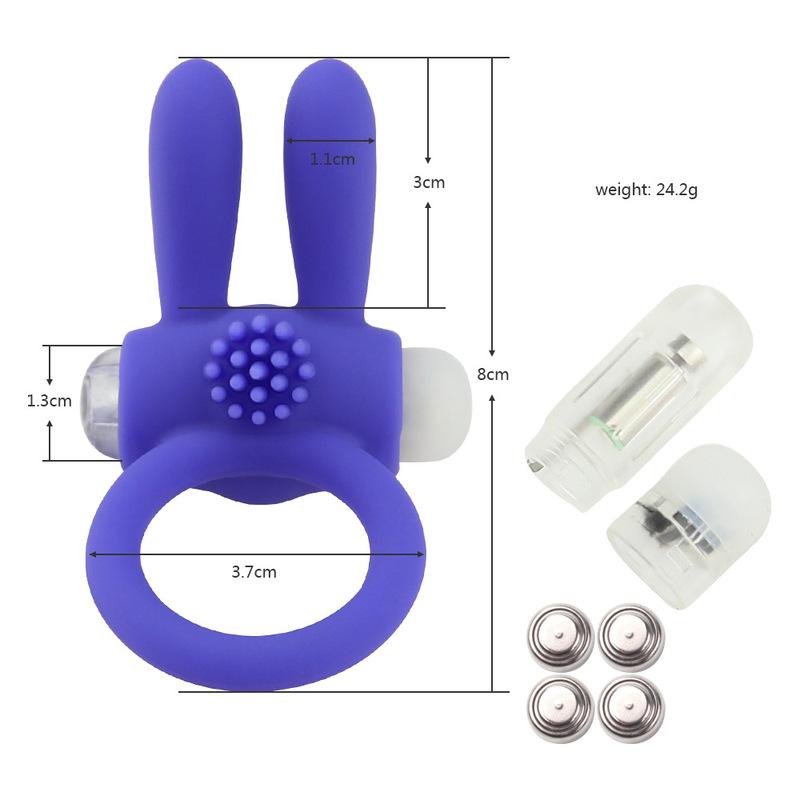 Rabbit Vibrators Delayed Ejaculation Penis Ring Vibrating Cock Ring Clit Stimulation Intimate Toys for Couples Sex Toys for Men