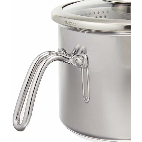 Meyer MXS-PT16 8-Cook Multi-Pot, 16cm Stainless Steel Saucepan, Induction Compatible, Triple-Layer Bottom