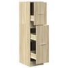 VidaXL Armoire d'apothicaire chêne sonoma 30x41x118 cm bois ingénierie, coffre d'apothicaire, meuble d'apothicaire, coffre à 855162