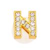 New Gold Letter Alphabet Shoes Charms Metal Button Rhinestone Crown Shoe Decorations Garden Shoes Accessories for Women Man 1PCS