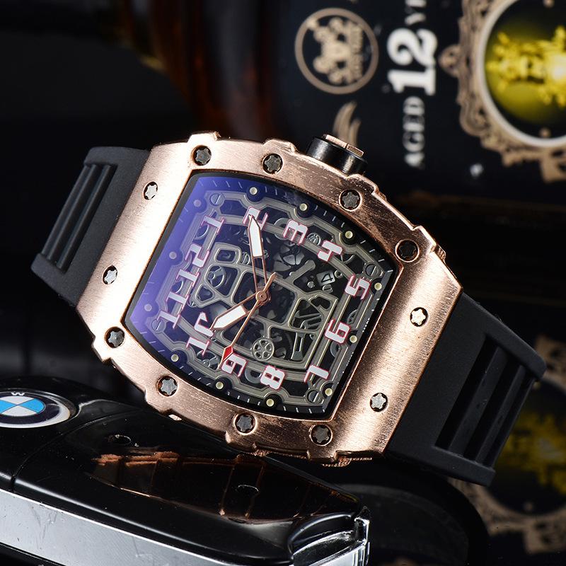 Barrel-Shaped Unisex Quartz Watch with Hollow Non-Mechanical Pointer and Single Calendar