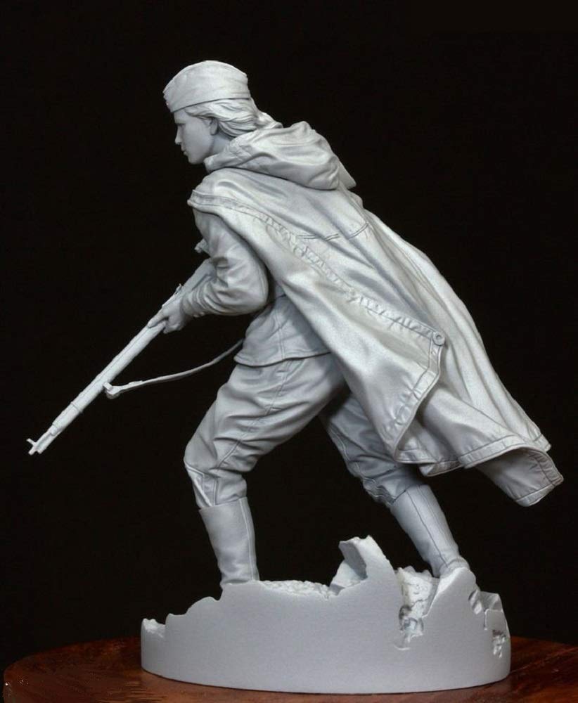 Life Miniature World War II Soviet Red Army Female Sniper Full Body Statue Resin Kit 1/35 LM-35002