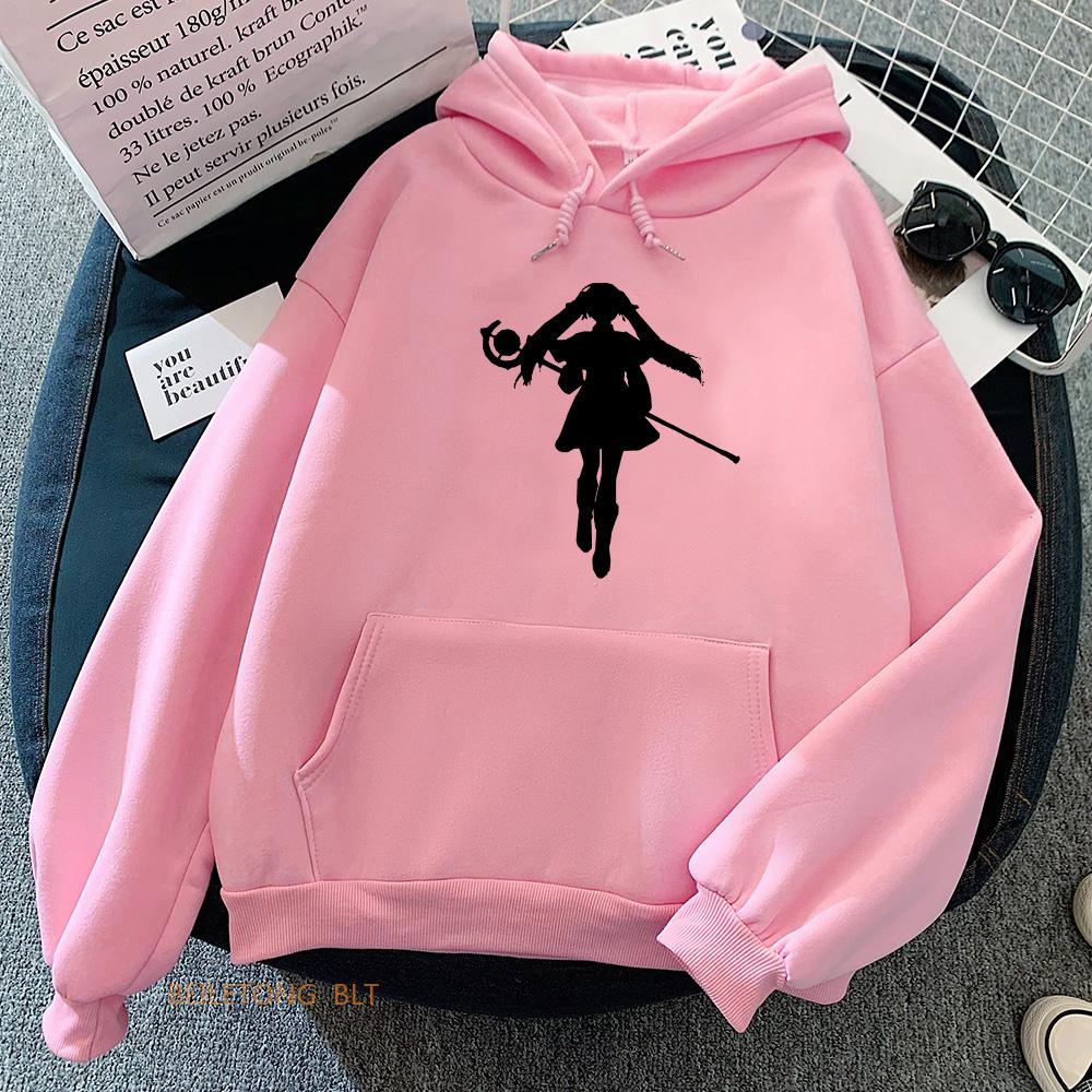 Sousou Manga Bedruckter Hoodie Ohne Frieren Hoodies Lässige Pullover Übergröße Anime Herbst Winter Klassisch Schlicht Langarm