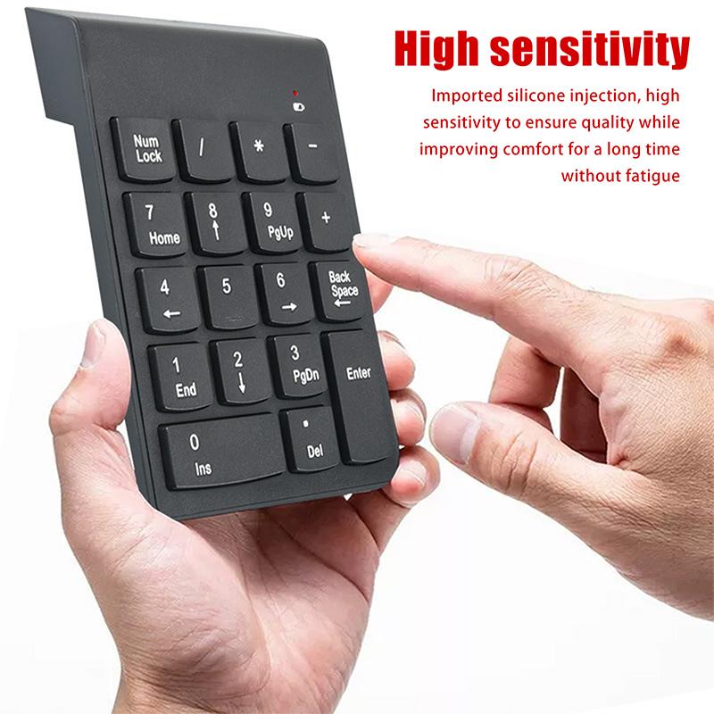 Slim Wireless Mini Usb Numeric Keyboard 2.4G Digital Keyboard 18 Keys For Accounting Teller Bank