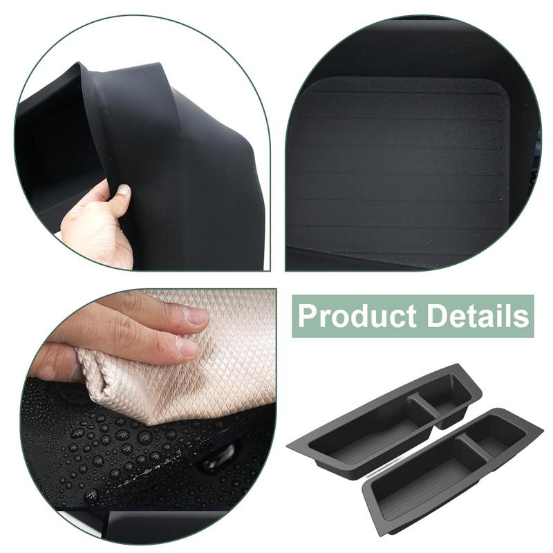 Rear Third Row Side Water Cup Holder Storage Box Pad for Toyota 4Runner 2025-2026