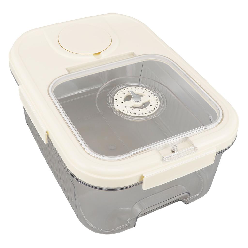 Rice Container Kitchen Dry Food Rice Storage Box Multipurpose Airtight Rice Bucket with Cup for Cereal Flour