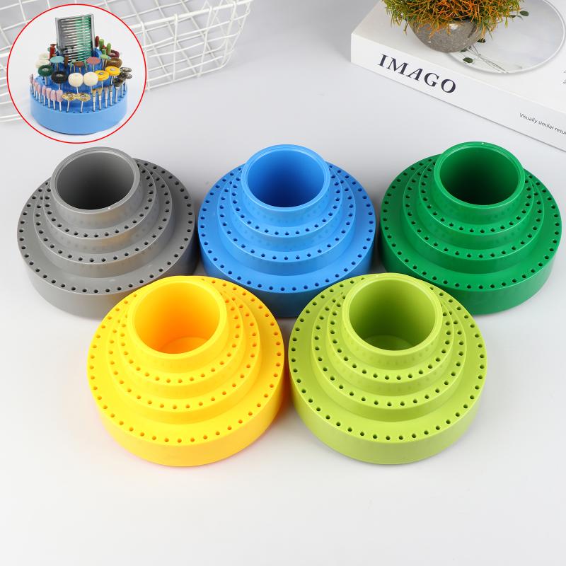 Περιστρεφόμενη Στρογγυλή Θήκη Αποθήκευσης Μυτών Δραπάνου Θήκη Μυτών Εργαλείων Περιστρεφόμενο Κουτί 360° Βάση για Μύτες Λειοτρίβησης Θήκη Μυτών Κατσαβιδιού