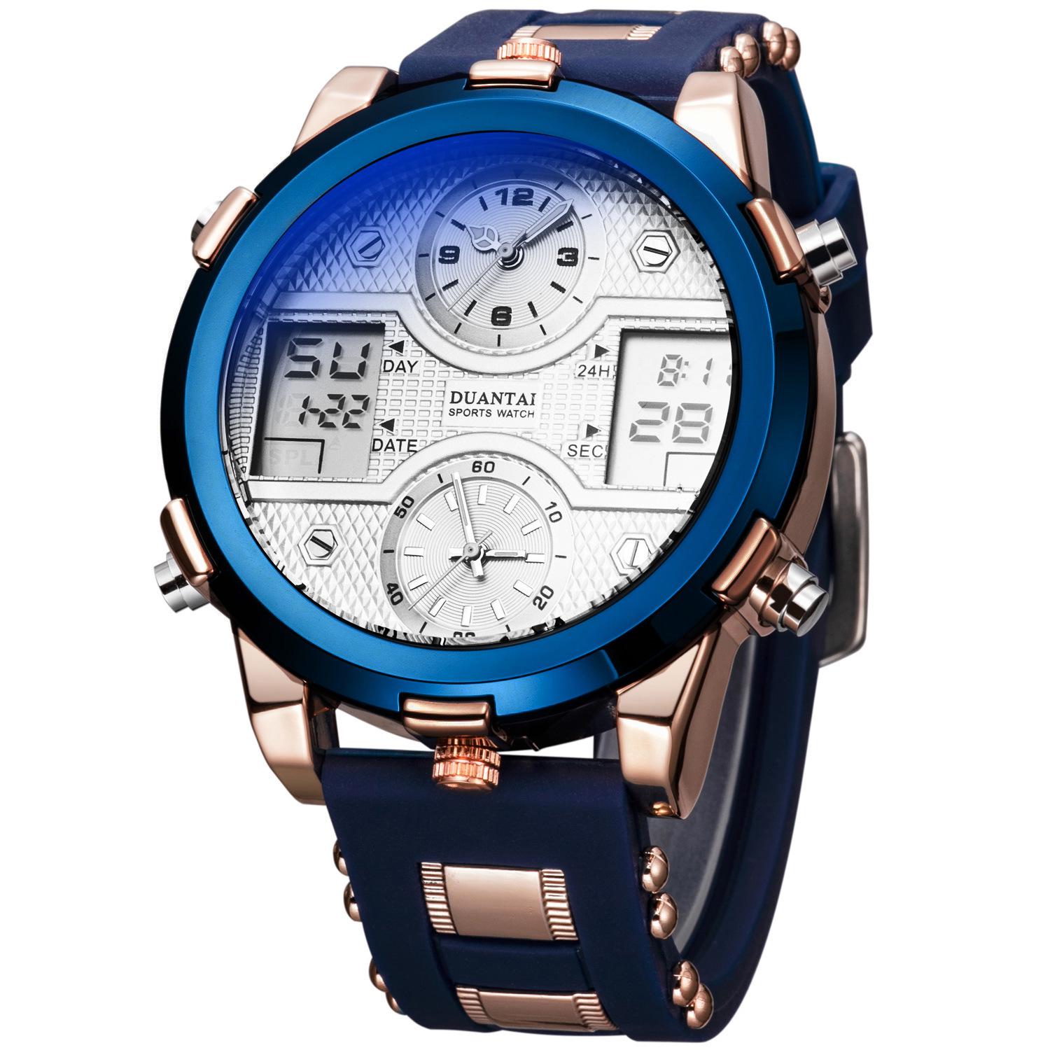 

Спортивные часы DUANTAI Military Dual Movement Luminous – многофункциональные и водонепроницаемые.