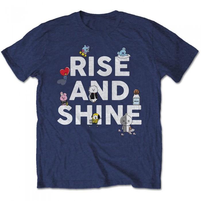 BT21 Unisex-Erwachsene Rise And Shine Baumwoll-T-Shirt