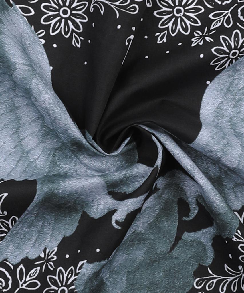 GLACK Gactar003 Feathers Vintage Bandana (Black)