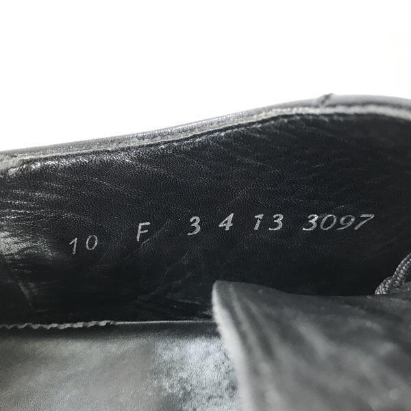 Lloyd Leather Swirl Moc Dress Shoes Black Size 10F 28.5cm Made in Germany(USED)