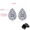 D-Farbe 1cttw Funkelnde Moissanit-Ohrstecker für Frauen, Verlobung, Geburtstagsgeschenk, Schmuck, 100 % 925er Sterlingsilber