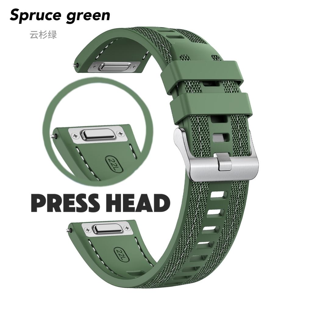 Nylon Silicone Strap for Huawei Watch GT5 Pro 46mm Band Wristband Bracelet for Huawei Watch GT4 Pro 22mm Universal Press Head Strap