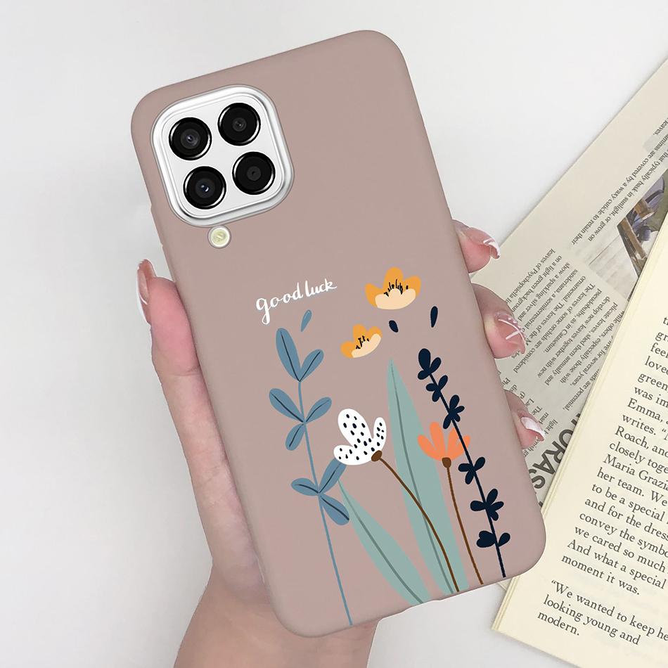 For Samsung Galaxy M33 5G Case Heart Cartoon Silicone Matte Shockproof Phone Cover For SamsungM33 GalaxyM33 M 33 Funda Shell TPU