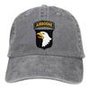Adjustable Solid Color Baseball Cap St Airborne Division Washed Cotton Ww WWII World War Sports Unisex Hat