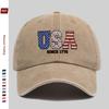 pc American  Years of Freedom  Star Pattern Print Baseball Cap Fashion Patriotic WomenS Daily Wear Design Sun Hat Comfo