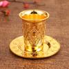 Silver Plated Kiddush Cup Nickel Plated Wine Cup With Saucer Je Shabbos Goblet Passover For Havdalah Passover Gift