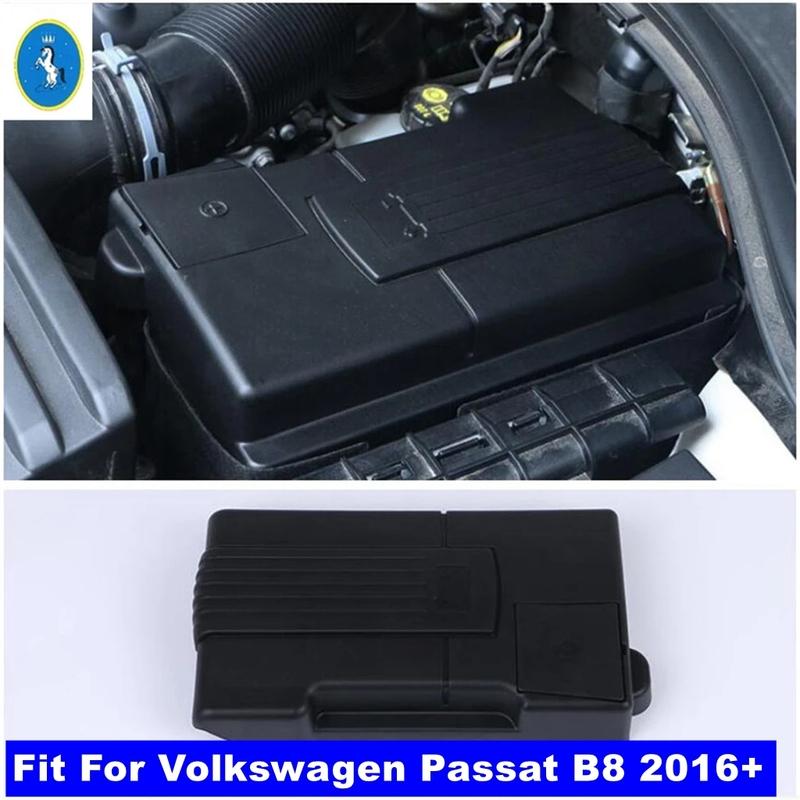 Plastic Car Engine Battery Electrode Waterproof Dustproof Decor Cover For Volkswagen Passat B8 2016 -  Interior Accessories