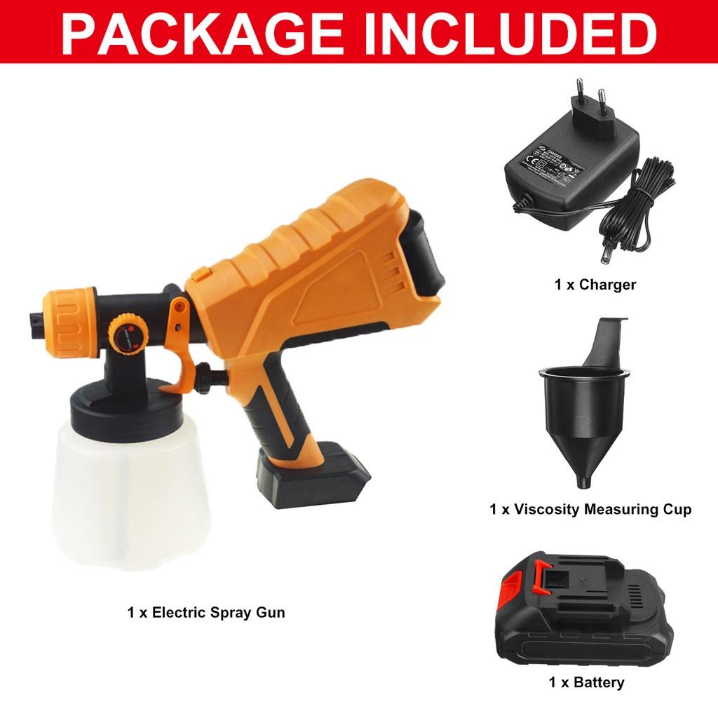98vf 1000W 1000ml Cordless Electric Spray Gun Household Disinfection Sterilization Portable Paint Sprayer For Makita 18V Battery