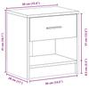 Nightstand with Drawer Sonoma Oak 39 x 28 x 41 cm