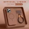 Liquid Silicone Lanyard Phone Case For For Iphone 17 17E 16 1 14 13 Pro Max For  Magnetic Strap Protector Back Cover
