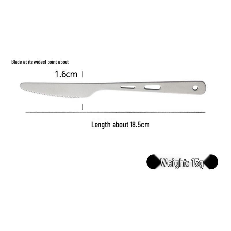 Wutuo Titanium Portable Camping & Travel Utensil Set