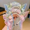Sweet Butterfly Fairy Hair Hoop Kawaii Elf Ear Headband  Festival Performance